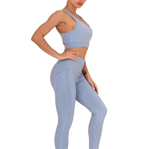 Athletic Wear Multiple Designs <b>Women</b> Active Wear Set Sport Bra High Waist Workout <b>Leggings</b> Fitness Yoga Sets - Product Image 3