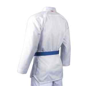 Uniforme de Taekwondo d'entraînement avancé, tissu doux et respirant 100% coton, confection experte, mobilité fluide, logo de couleur personnalisé - Product Image 4