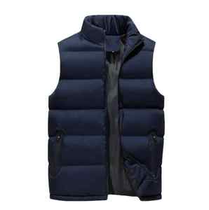 Veste de gilet d'hiver décontracté pour hommes gilet matelassé personnalisé gilet bouffant respirant à fermeture éclair - Product Image 1