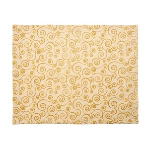 7 pièces 100% coton jaune set de table avec motif d'anneau tapis de table décoratif 35x45cm accessoires de table à manger élégants et durables - Product Image 1