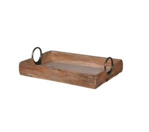 Plateau de service en bois fait main de qualité export, écologique, design moderne, personnalisable pour les mariages et les fêtes, fournisseur indien, export - Product Image 1