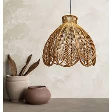 Lámpara colgante de decoración del hogar tradicional moderna, pantalla de bambú de ratán tejido Natural hecho a mano para decoración de restaurante, arte de pared - Product Image 3