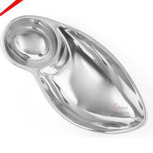 ถาดรองจานโลหะพร้อมถาดรองซอส - Product Image 1