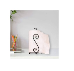 Boîte à mouchoirs en métal personnalisée Vaisselle Porte-serviettes en métal Porte-mouchoirs fini à revêtement noir - Product Image 3
