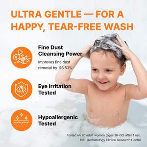 Shampoo nourrissant 2 en 1 pour enfants TS 400 ml Sans larmes Sans sulfate Sans paraben Sans silicone Sans allergène Soins capillaires doux Fabriqué en Corée - Product Image 5