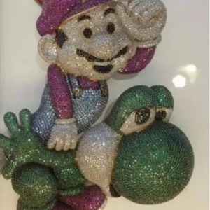 925 Staling Sliver Round Cut Moissanite Men's Pendant Bijoux personnalisés - Product Image 1