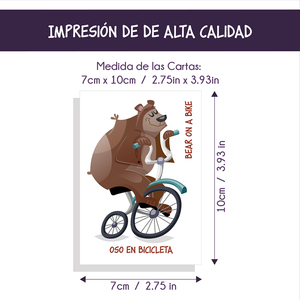 Juego de memoria de circo tablero educativo inglés español 54 tarjetas 27 pares - Product Image 4