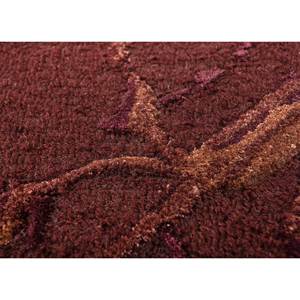 พรมขนสัตว์และวิสโคสทอมือลายเรขาคณิตสีแดงและสีส้มสำหรับใช้ในบ้าน-TNQ-4390 - Product Image 3