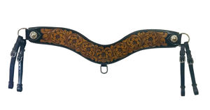 ปลอกคอหนังคุณภาพสูงคอเสื้อหน้าอกแกะสลักและเครื่องมือแบบตะวันตกดีไซน์ล่าสุด - Product Image 4