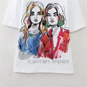 Camisetas bordadas personalizadas para mujer: diseño moderno y cómodo con bordado personalizado - Product Image 3