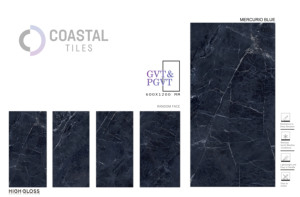 Collection de carreaux haute brillance Mercurio Black 600x1200mm pour les murs et les sols Carreaux de luxe de haute qualité de la meilleure qualité AAA - Product Image 4