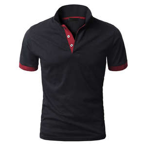 Polos de Golf para hombre al por mayor de manga corta cómodos de verano 2025 a la venta con logotipo bordado personalizado 100% piqué de algodón informal - Product Image 2