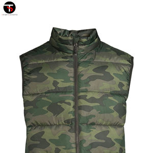 OEM personalizado de los hombres de invierno a prueba de viento Casual ropa exterior de talla grande transpirable cuello mandarín chaleco acolchado mejor calidad - Product Image 6