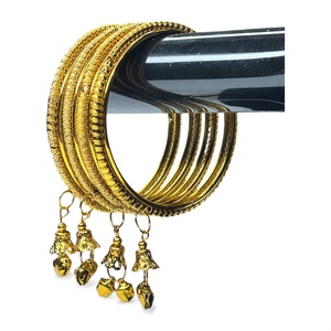 Lote al por Mayor de Brazaletes Étnicos Indios con Perlas y Corte Esmeralda, Varios Tamaños, Mejor Precio de Exportación para Mujer - Product Image 3