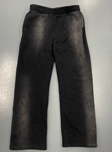 Venta al por mayor ácido lavado pantalones de chándal de los hombres de alta calidad pantalones de chándal con bolsillos logotipo personalizado pantalones de chándal para los hombres - Product Image 5