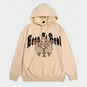 Sudaderas de Calle de Primera Calidad, Fabricadas por OEM, con Bordado Chenille e Impresión DTG, de Algodón Francés Grueso - Product Image 1