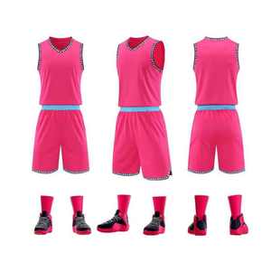 Dernier modèle de maillot de basket-ball personnalisé maillots de basket-ball unis réversibles ensemble d'uniformes vêtements de basket-ball pour hommes - Product Image 1