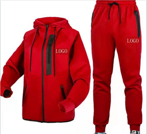 2025 personnalisé formation Jogging confortable fermeture éclair sweats à capuche costumes deux pièces ensemble survêtements pour hommes unisexe survêtements - Product Image 2