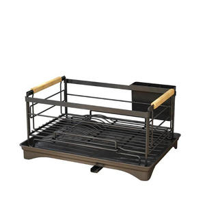 Metal Black <b>Dish</b> Rack Organize with Style and Clarity Kitchen Hotel Office Storage Holders Racks - Product Image 3