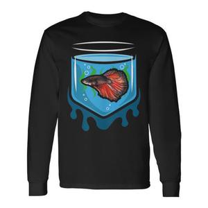 Maglietta a maniche lunghe per amanti dell'acquario, idea regalo per aquaristi, per gli appassionati di allevamento di pesci - Product Image 1
