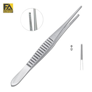 Pinzas Gillies Rectas Dentadas para Cirugía General, Certificadas CE ISO13485, Instrumento Quirúrgico Manual de Clase I - Product Image 1