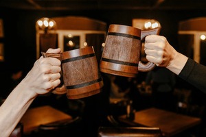 ถ้วยกาแฟไม้แบบชนบททำด้วยมือจานรองถ้วยไม้ไผ่คู่สำหรับของขวัญวันครบรอบแต่งงานวันเกิด - Product Image 5