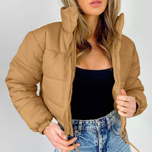 Custom Winter Women Solid Color <b>Jackets</b> Bubble Puffer Ladies Down Puffer <b>Jacket</b> Polyester Nylon Breathable Women Clothing - Product Image 2