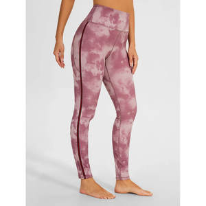 High Quality Waist Trainer Fitness Yoga Pants Butt Shaping Tummy Control Long <b>Tie</b> <b>Dye</b> Printing <b>Leggings</b> Seamless Technics - Product Image 4