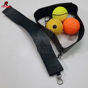 Ballon de réflexe de boxe, équipement de gym pour l'entraînement et la remise en forme, casque avec cordon et balle de tennis pour le combat - Product Image 3