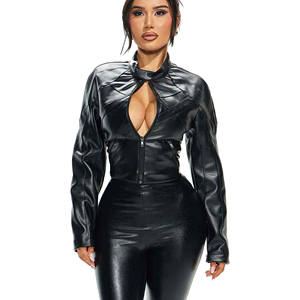 2025 veste en jean en cuir véritable pour dames nouvelle mode printemps automne agneau vestes 2025 veste de motard en cuir pour femmes - Product Image 3