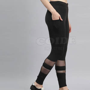 Leggings de sport décontractés pour femmes, leggings sans couture qui remontent les fesses, leggings taille haute personnalisés à effet push-up en vente - Product Image 3