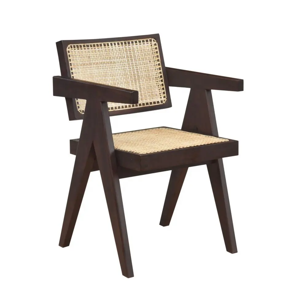 Bán buôn Chất lượng cao hiện đại sang trọng cổ điển ghế đồ nội thất phòng khách handmade mây gỗ ghế cánh tay Derma ghế