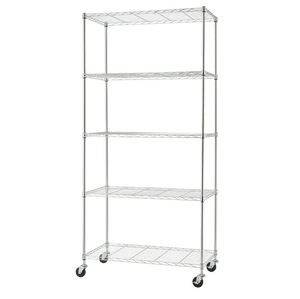 Customized fancy design steel <b>storage</b> shelving <b>rack</b> for home hotels and restaurant <b>kitchen</b> living room wholesale made in india - Product Image 4