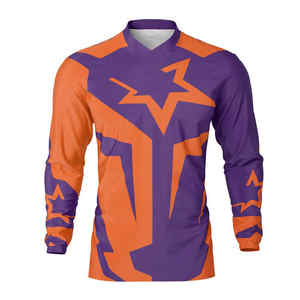 Camiseta de carreras personalizada para hombre, ropa de equipo de Motocross, camisa de manga larga, tela transpirable, suministro directo de fábrica al por mayor - Product Image 5