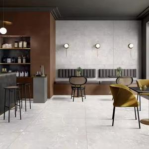 Micro Ciment Pure Solid Color Blanc Mur Intérieur Porcelaine 60x120 Prix des carreaux en Palestine Matrix Bianco Slip Carreau de sculpture - Product Image 1