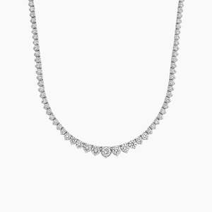 สร้อยคอโซ่เทนนิสฮิปฮอปขนาด18นิ้วทำจากเพชรเงิน10K/ชุบทองสำหรับงานแต่งงานของขวัญงานหมั้นเครื่องประดับแฟชั่นสำหรับ - Product Image 3