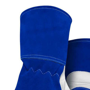 Gants de soudage perforés en cuir Cabretta, résistants à la chaleur, personnalisés, non rigides, de sécurité, imperméables et antidérapants - Product Image 5