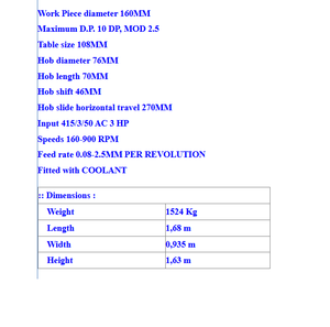 Máquina Hobbing de Engranajes Sykes Gear, Equipo de Corte de Engranajes de Alta Precisión para Uso Industrial - Product Image 6