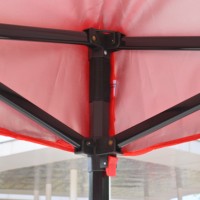 Tente pliante à armature en acier 2x2m avec impression personnalisée, imperméable, avec parois latérales, pour stand publicitaire de salon professionnel