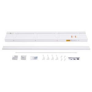 Stores en faux bois standard à plaque plate moderne store ouvert supérieur avec installation latérale en plastique conception sans fil fabriqué au Vietnam - Product Image 2