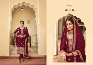 ชุดสูทผู้หญิงพิมพ์ลาย Gorgette Salwar,ชุดสูทผ้าฝ้าย Kurta พิมพ์ลายและ Malmal ชุดสูท Dupatta - Product Image 4