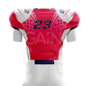 Uniforme de Fútbol Americano Personalizado al por Mayor, Sublimado, Transpirable, de Manga Corta, de Alta Calidad - Product Image 6