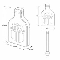 Boîte de calendrier de l'Avent pour la fête de l'Indépendance, boîte en papier pour flacon de parfum, boîte rigide, emballage cadeau souvenir, logo personnalisé