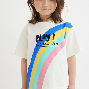 Vêtements de sport décontractés pour filles T-shirt confortable en coton à col en V T-shirt tricoté à la mode à col en V - Product Image 4