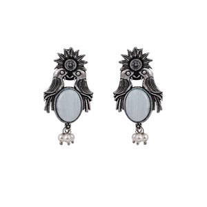 Pendientes colgantes SkyBlue con diseño de pájaro y sol, joyería colgante en forma de flor - Product Image 3