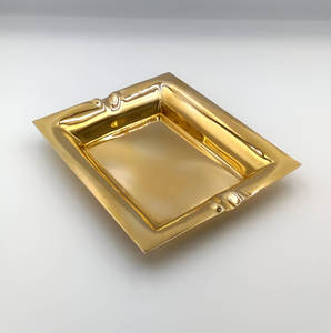 Best-seller Cendrier de luxe doré en laiton fait à la main Cendrier décoratif accessoire de qualité supérieure pour fumeurs Fournisseur en gros pour les acheteurs mondiaux - Product Image 2