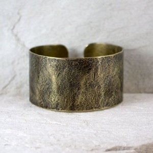 Unisex Adjustable <b>Copper</b> <b>Bracelet</b> Simple Wide Irregular Minimalist Fashion Bangle for Men and Women - Product Image 4