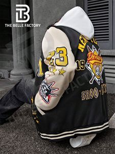 Custom Chenille Embroidery Patch Baseball Jacket for Men USA Lettering Jackets - Product Image 2