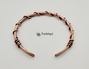 Lightweight <b>Copper</b> <b>Bangles</b> for Daily Fashion Handmade Boho Jewelry by Tradebyd - Product Image 1