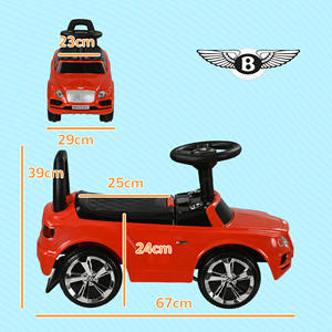 AIYAPLAY Ride-On Car para niños de 18 a 36 meses, bocina y música, coche eléctrico rojo para bebés - Product Image 3